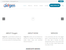 Tablet Screenshot of oxygenbc.com